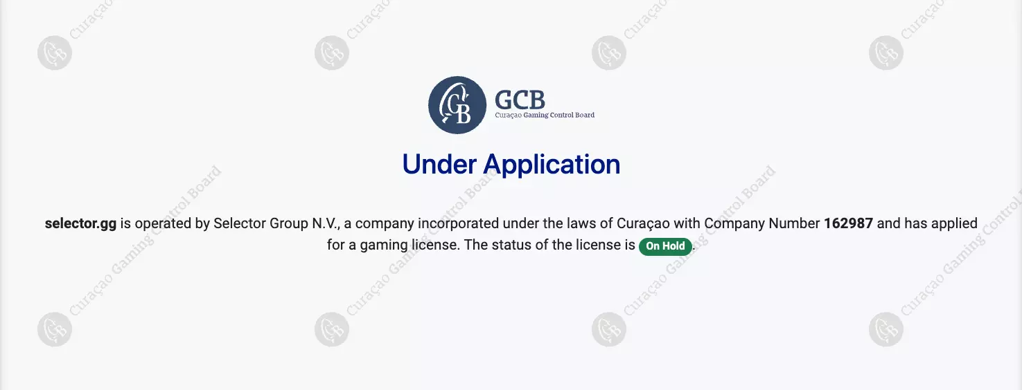 Лицензия сайта Selector Casino